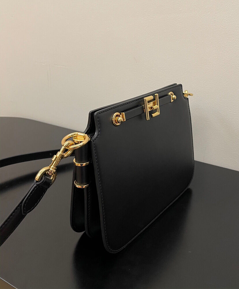 Fendi Touch Gusseted Bag 8BT349 Black